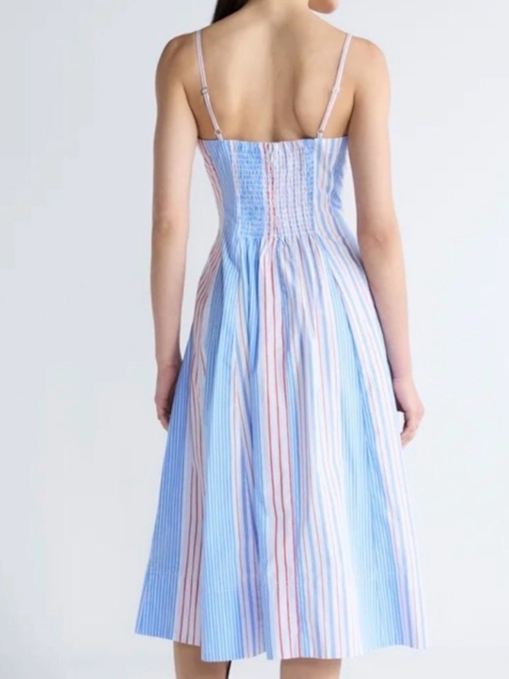 Women’s Striped Dress with Pockets - Picture 6 of 6